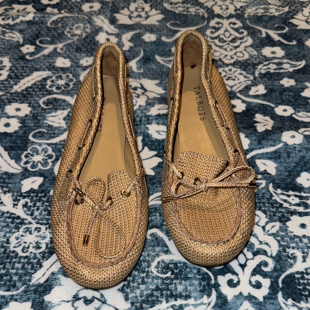 Talbots Women's Gold Loafers size 6